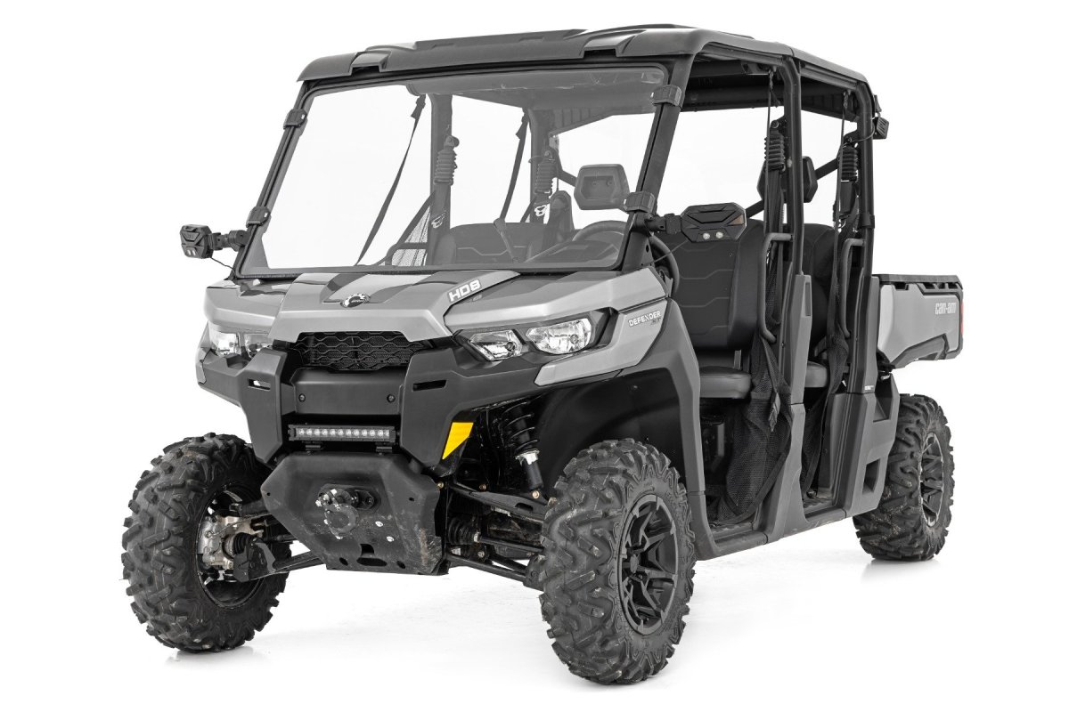 Can-Am Defender HD10 6X6 Limited Full Windshield - Rough Country - Scratch Resistant - 2023+